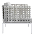 EEI-4541-TAU-GRY Harmony Sunbrella&reg; Basket Weave Outdoor Patio Aluminum Armchair by Modway