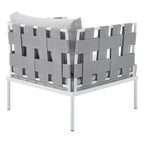 EEI-4956-GRY-GRY Harmony Sunbrella&reg; Outdoor Patio Aluminum Armchair by Modway