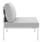 EEI-4960-GRY-GRY Harmony Sunbrella&reg; Outdoor Patio Aluminum Armless Chair by Modway