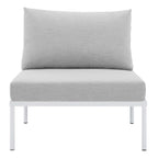 EEI-4960-GRY-GRY Harmony Sunbrella&reg; Outdoor Patio Aluminum Armless Chair by Modway