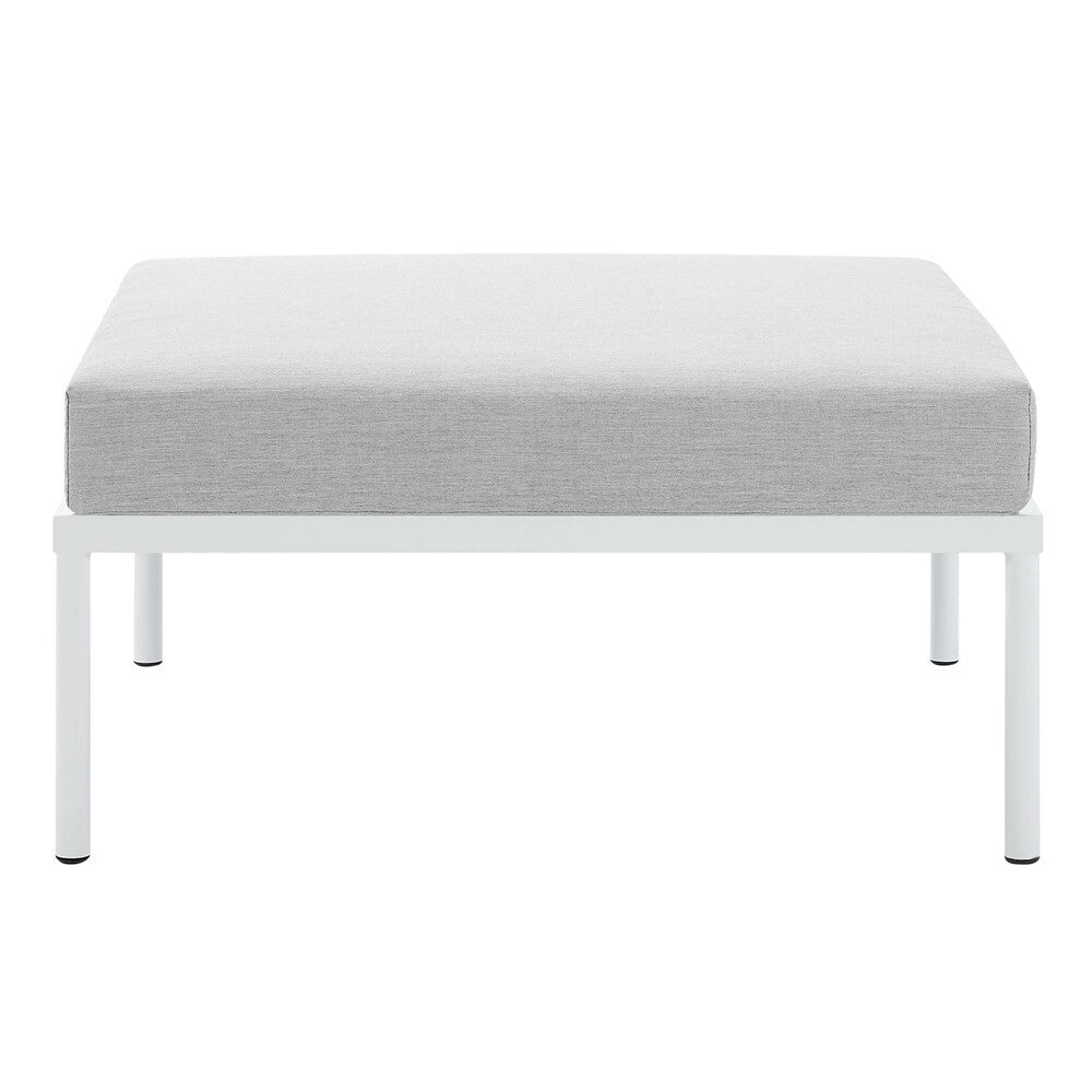 EEI-4969-GRY Harmony Sunbrella&reg; Outdoor Patio Aluminum Ottoman by Modway