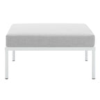 EEI-4969-GRY Harmony Sunbrella&reg; Outdoor Patio Aluminum Ottoman by Modway