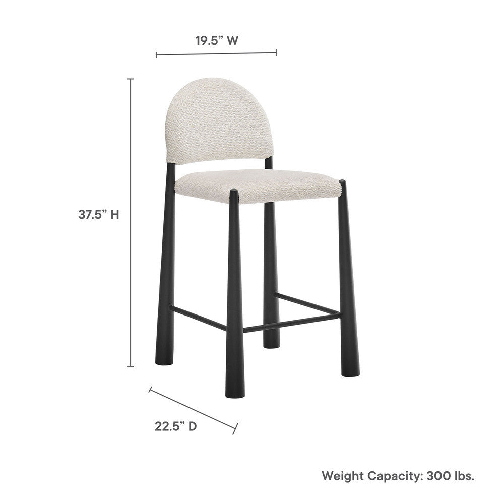 Modway Hayley Upholstered Fabric Counter Stool by Modway-EEI-7221