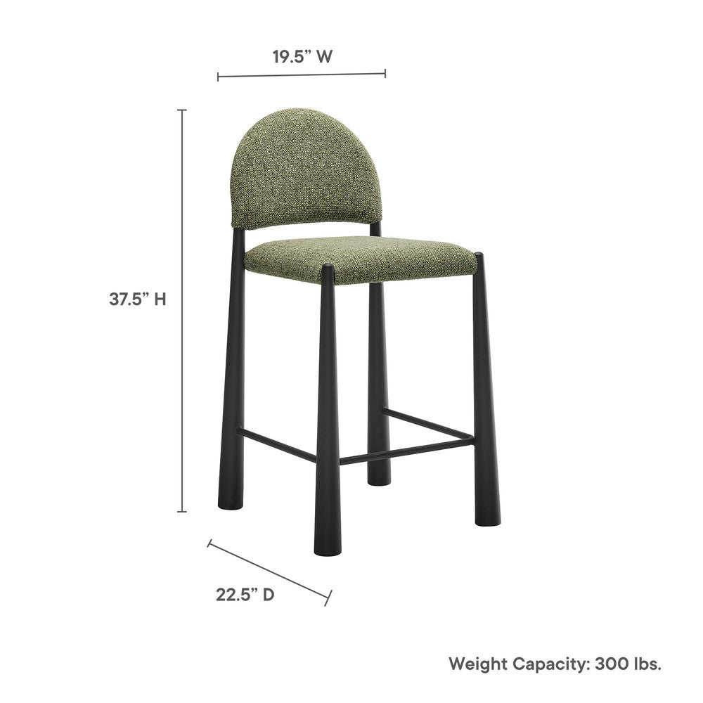 Modway Hayley Upholstered Fabric Counter Stool by Modway-EEI-7221