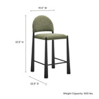 Modway Hayley Upholstered Fabric Counter Stool by Modway-EEI-7221