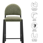 Modway Hayley Upholstered Fabric Counter Stool by Modway-EEI-7221