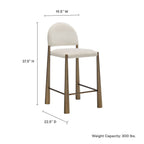 Modway Hayley Upholstered Fabric Counter Stool by Modway-EEI-7221
