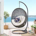 EEI-3929 Hide Outdoor Patio Sunbrella&reg; Swing Chair With Stand by Modway