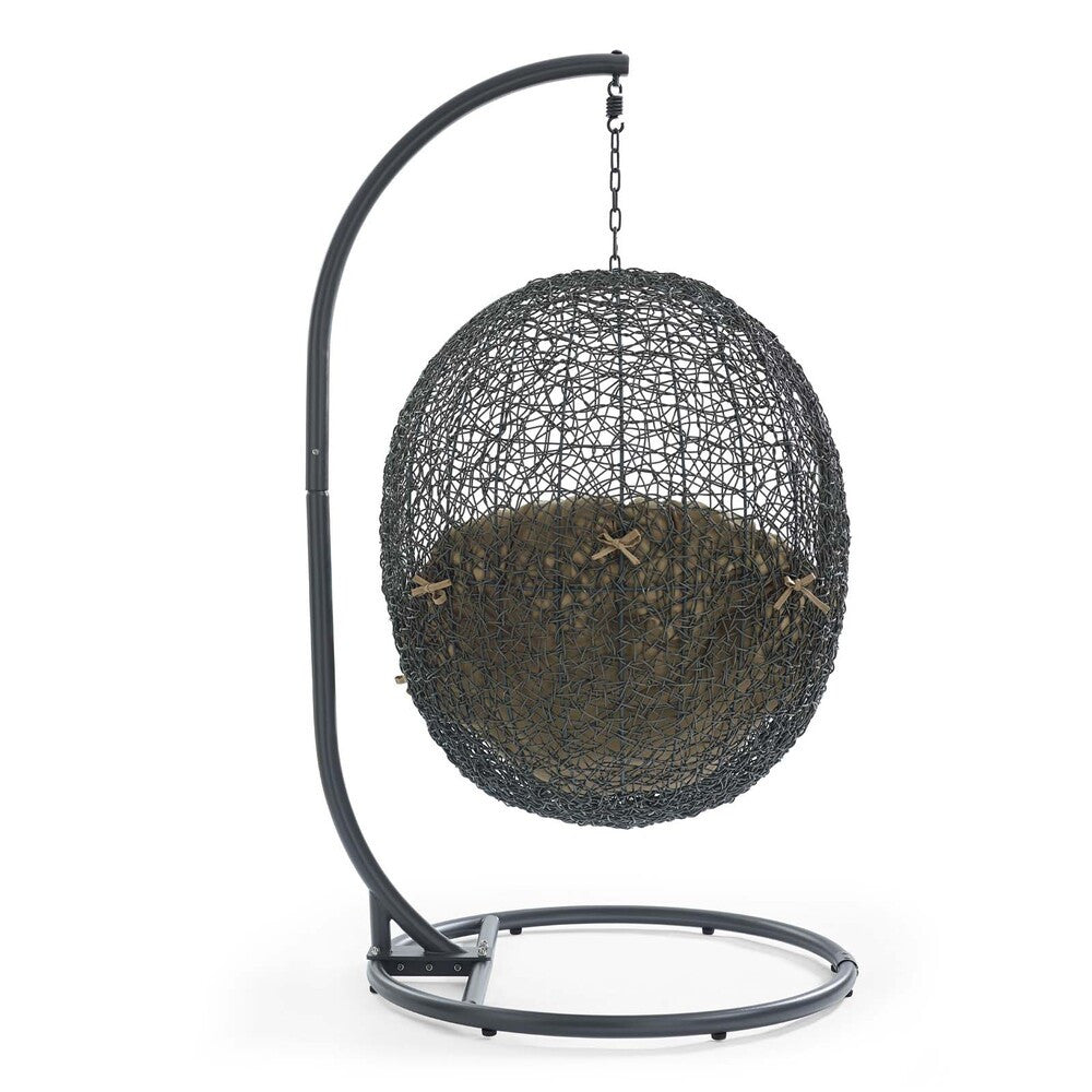 EEI-2273 Hide Outdoor Patio Swing Chair With Stand by Modway