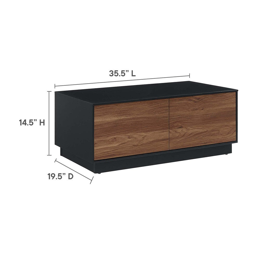 EEI-6599-BLK-WAL Holden 36" Coffee Table by Modway