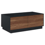 Modway EEI-6599-BLK-WAL Holden 36" Coffee Table Black Walnut