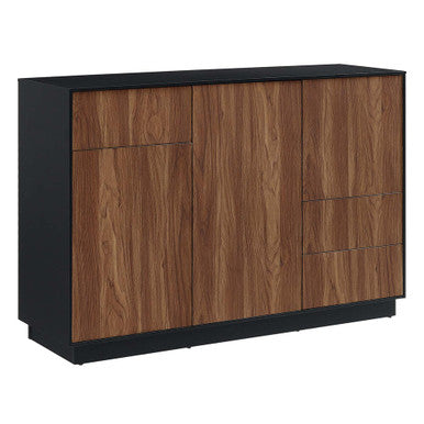 Modway EEI-6597-BLK-WAL Holden 47" Sideboard Black Walnut