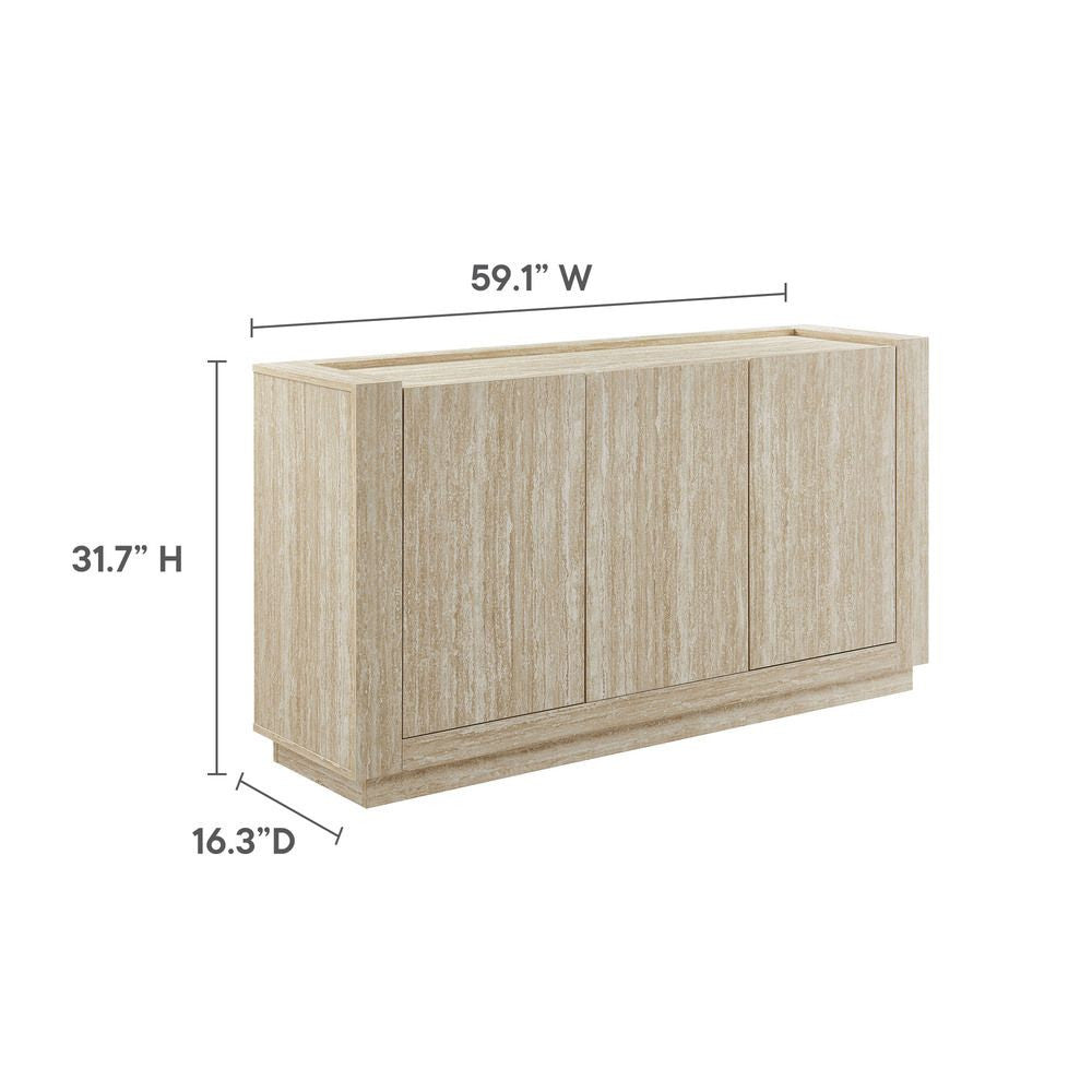 EEI-6906-TRA Hollis 59" Travertine Sideboard by Modway