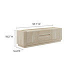 EEI-6907-TRA Hollis 59" Travertine TV Stand by Modway