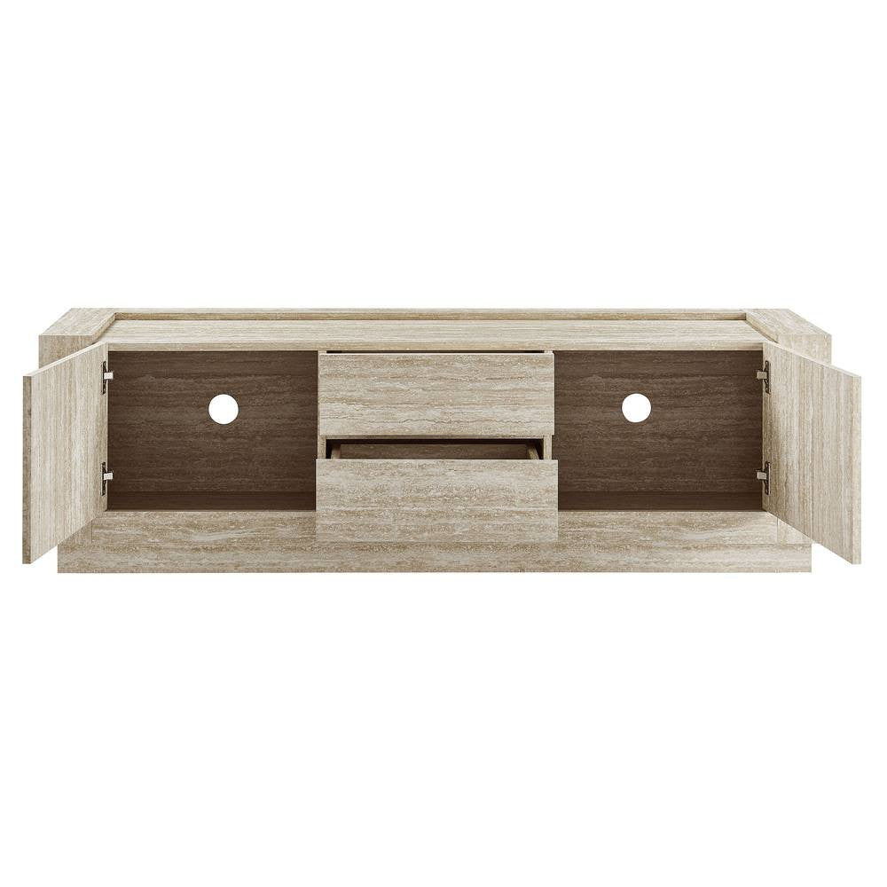 EEI-6907-TRA Hollis 59" Travertine TV Stand by Modway