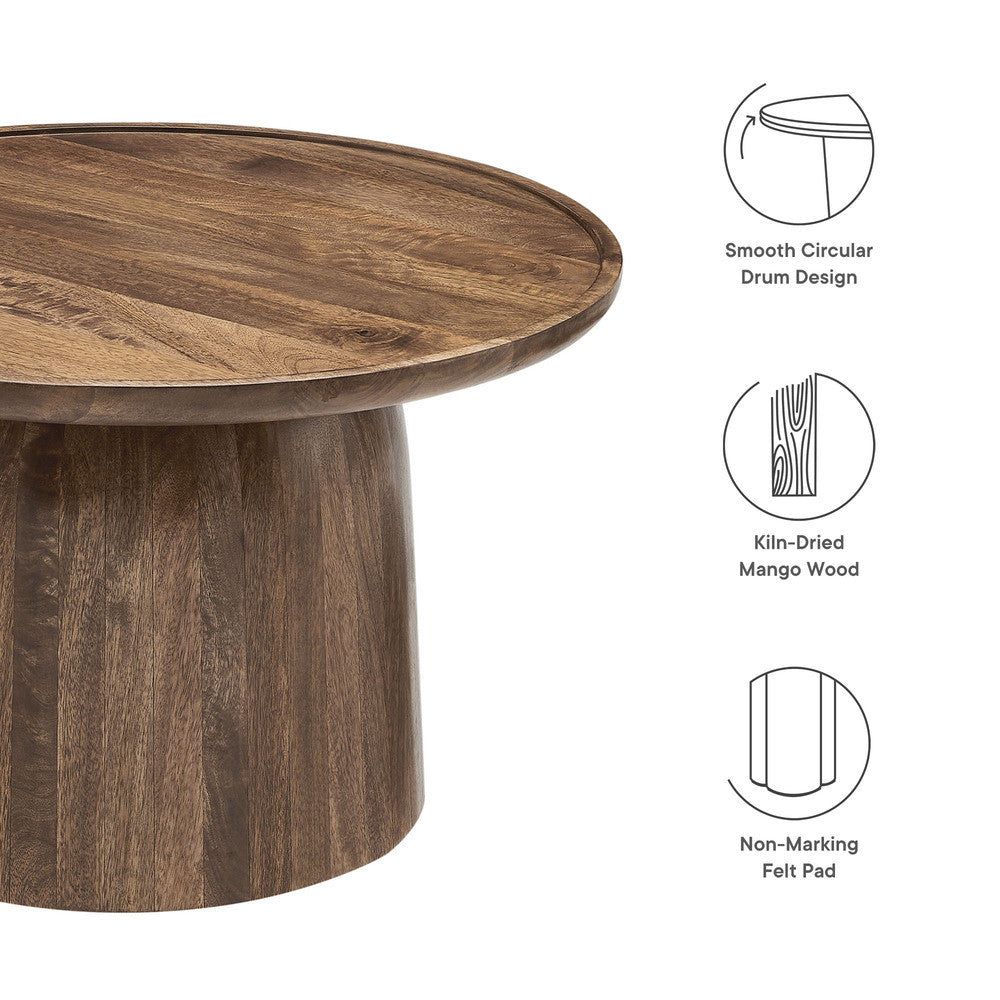 Modway Holloway 30" Round Wood Coffee Table by Modway-EEI-7144