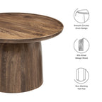 Modway Holloway 30" Round Wood Coffee Table by Modway-EEI-7144