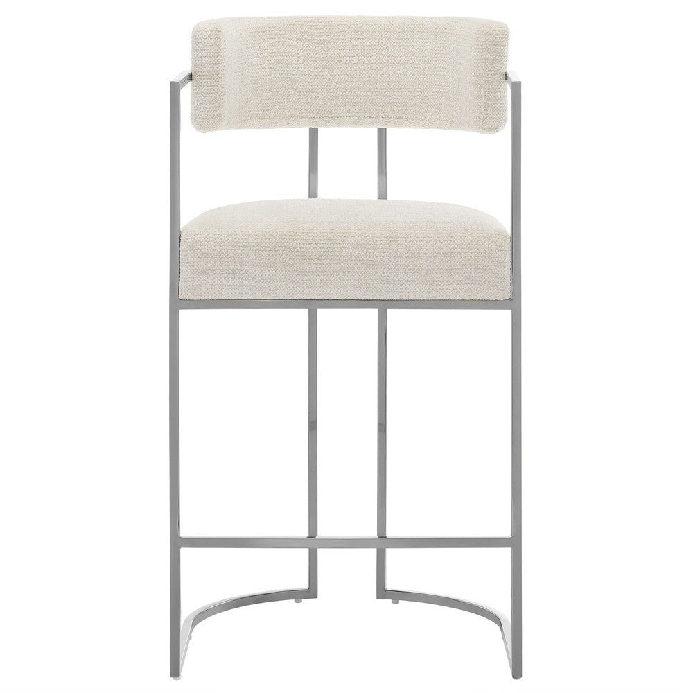 Modway Huron Curved Back Fabric and Metal Counter Stool by Modway-EEI-7227