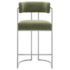 Modway Huron Curved Back Fabric and Metal Counter Stool by Modway-EEI-7227
