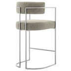 Modway Huron Curved Back Fabric and Metal Counter Stool by Modway-EEI-7227