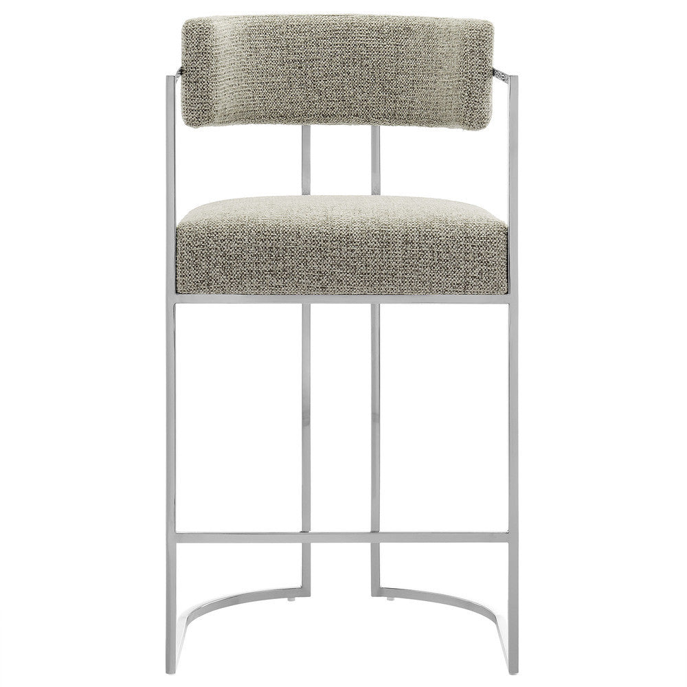 Modway Huron Curved Back Fabric and Metal Counter Stool by Modway-EEI-7227
