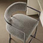 Modway Huron Curved Back Fabric and Metal Counter Stool by Modway-EEI-7227