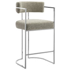 Modway Huron Curved Back Fabric and Metal Counter Stool by Modway-EEI-7227