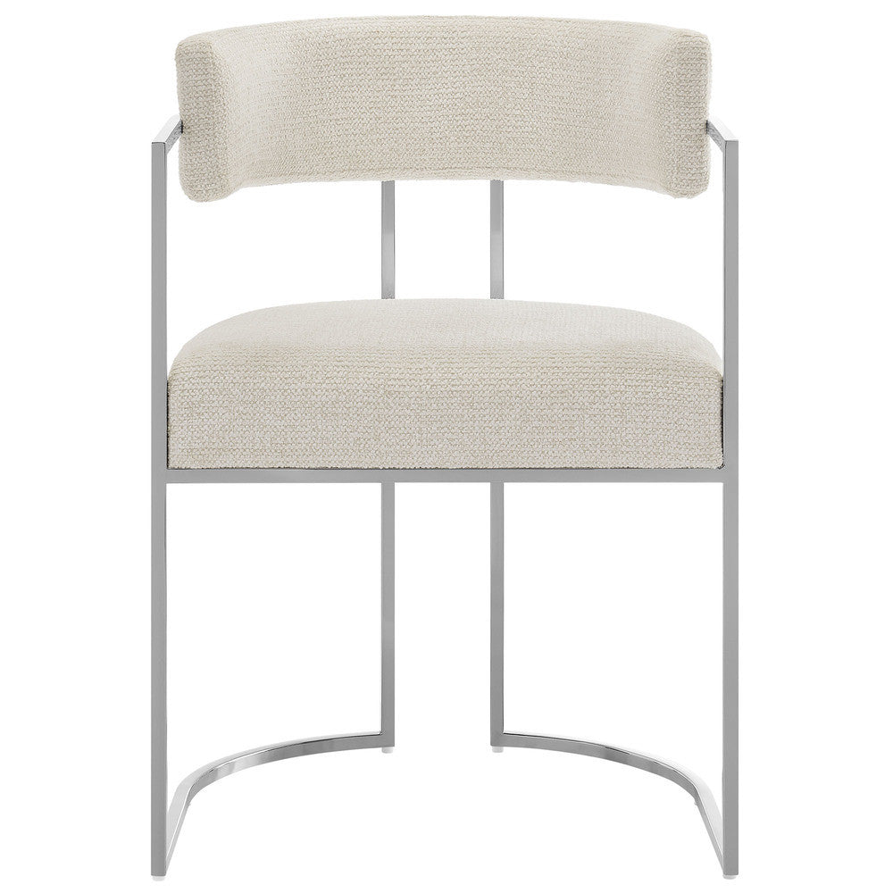 Modway Huron Curved Back Fabric and Metal Dining Accent Chair by Modway-EEI-7228