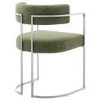 Modway Huron Curved Back Fabric and Metal Dining Accent Chair by Modway-EEI-7228