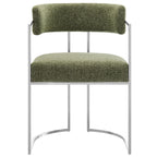 Modway Huron Curved Back Fabric and Metal Dining Accent Chair by Modway-EEI-7228
