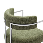Modway Huron Curved Back Fabric and Metal Dining Accent Chair by Modway-EEI-7228