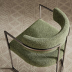 Modway Huron Curved Back Fabric and Metal Dining Accent Chair by Modway-EEI-7228