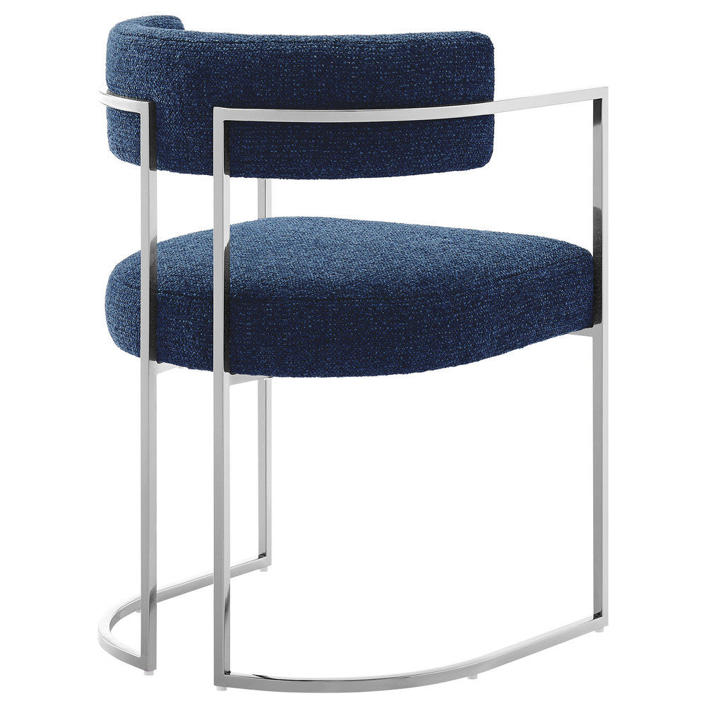 Modway Huron Curved Back Fabric and Metal Dining Accent Chair by Modway-EEI-7228
