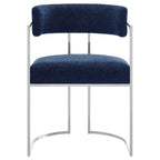 Modway Huron Curved Back Fabric and Metal Dining Accent Chair by Modway-EEI-7228