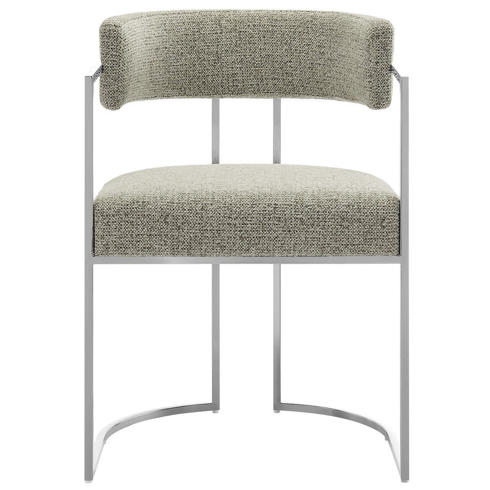 Modway Huron Curved Back Fabric and Metal Dining Accent Chair by Modway-EEI-7228