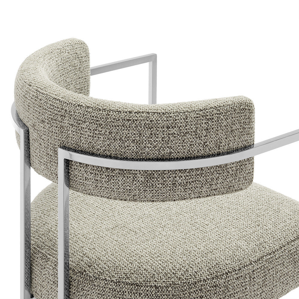 Modway Huron Curved Back Fabric and Metal Dining Accent Chair by Modway-EEI-7228
