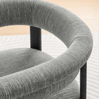 EEI-6776 Imogen Fabric Upholstered Barrel Dining Chairs Set of 2 by Modway