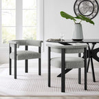 EEI-6776 Imogen Fabric Upholstered Barrel Dining Chairs Set of 2 by Modway