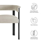 EEI-6776 Imogen Fabric Upholstered Barrel Dining Chairs Set of 2 by Modway