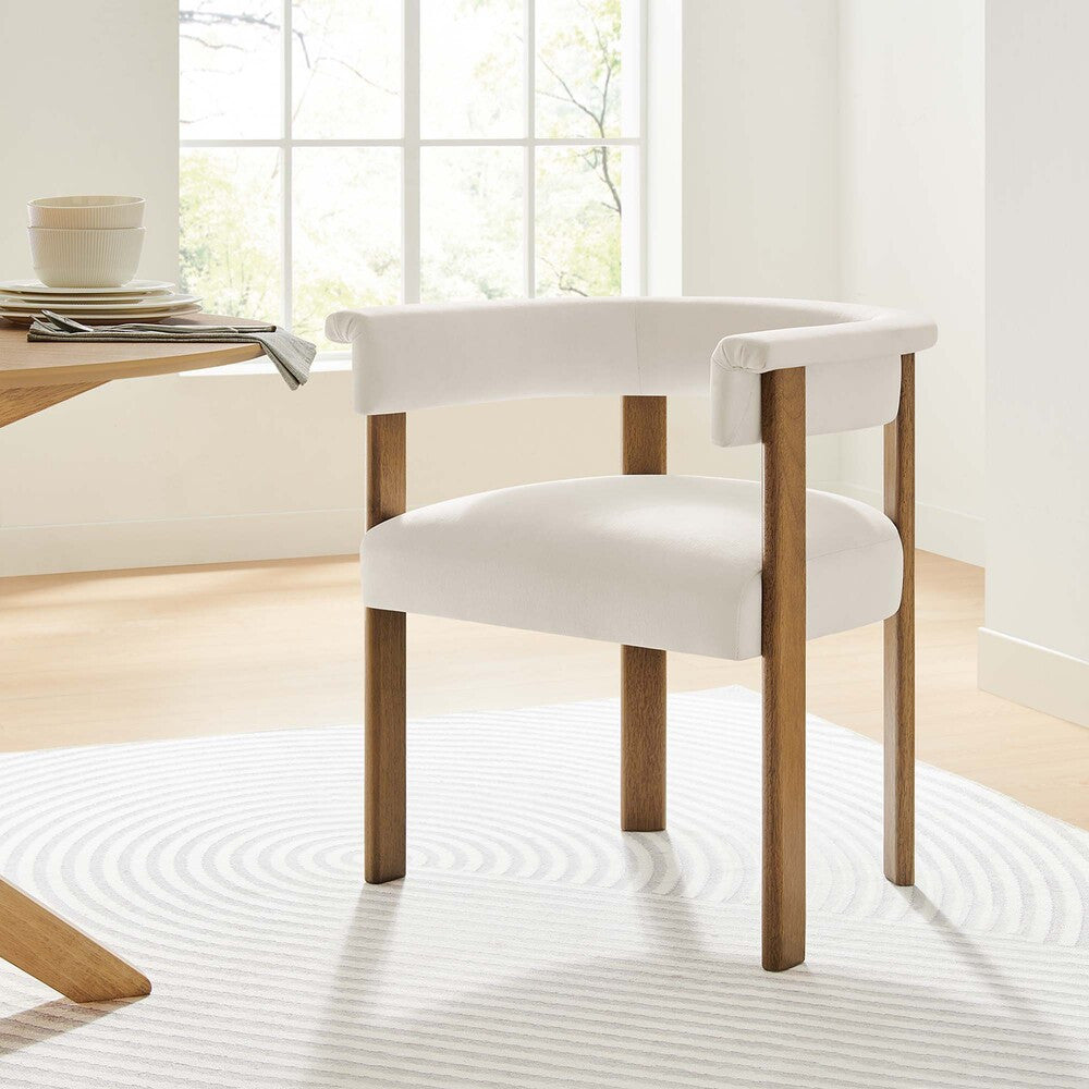 EEI-6775 Imogen Performance Velvet Barrel Dining Chairs Set of 2 by Modway