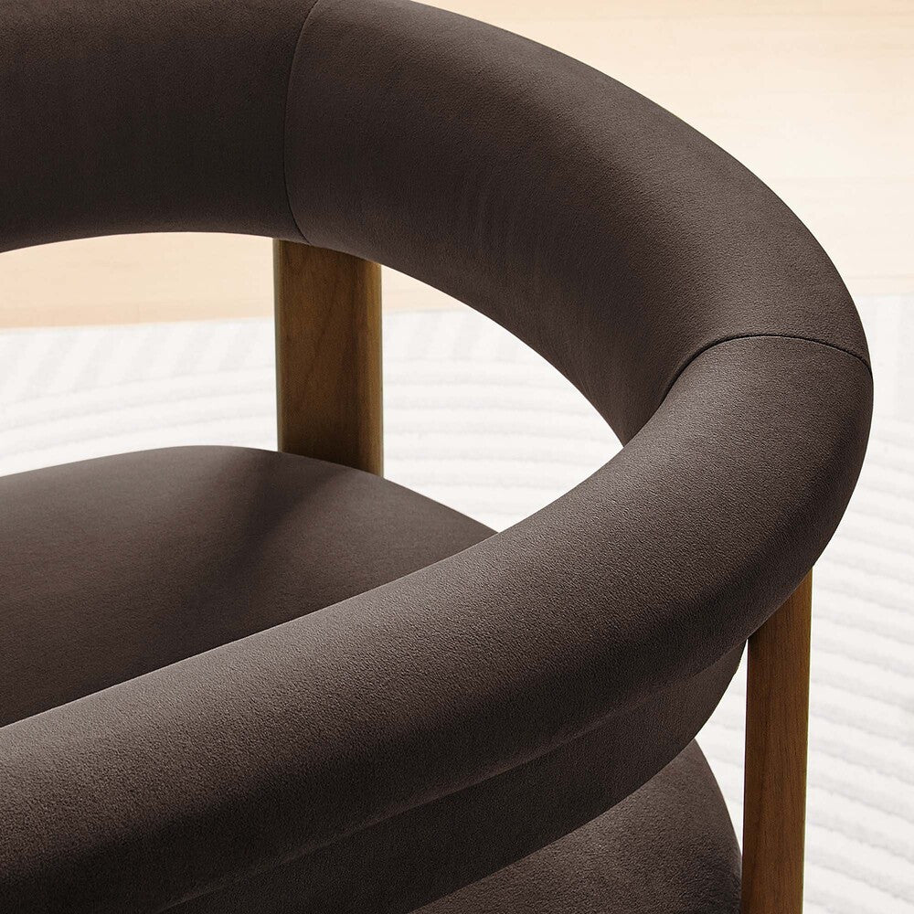 EEI-6775 Imogen Performance Velvet Barrel Dining Chairs Set of 2 by Modway