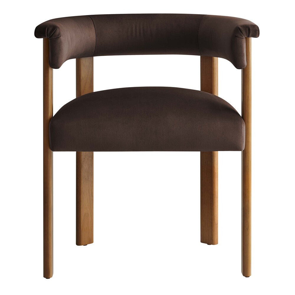 EEI-6775 Imogen Performance Velvet Barrel Dining Chairs Set of 2 by Modway