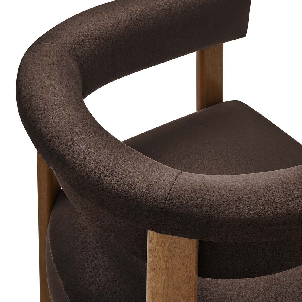 EEI-6775 Imogen Performance Velvet Barrel Dining Chairs Set of 2 by Modway