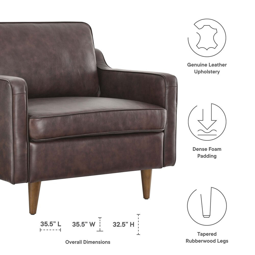 EEI-5555 Impart Genuine Leather Armchair by Modway