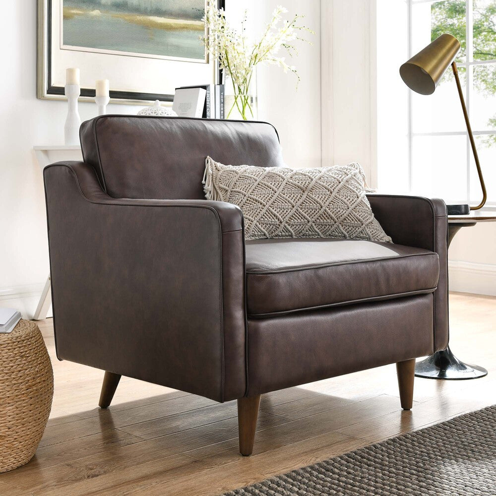 EEI-5555 Impart Genuine Leather Armchair by Modway