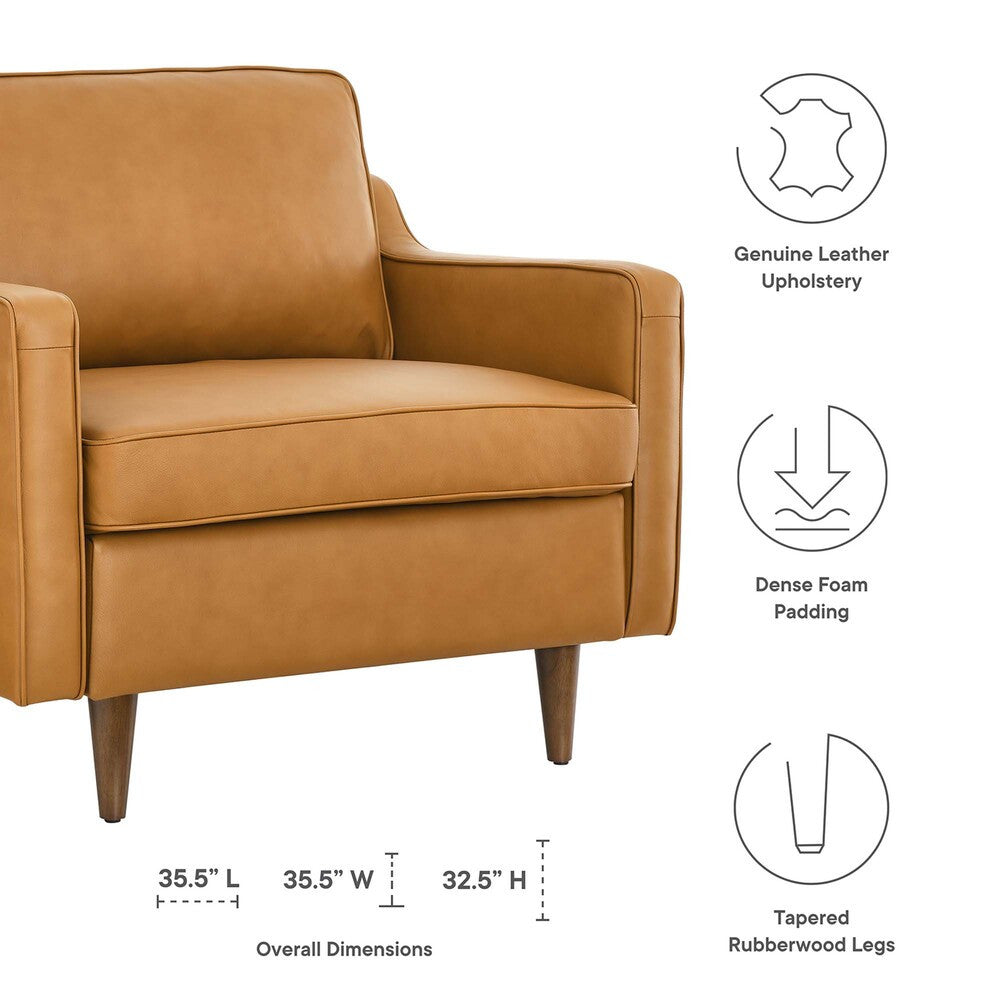 EEI-5555 Impart Genuine Leather Armchair by Modway