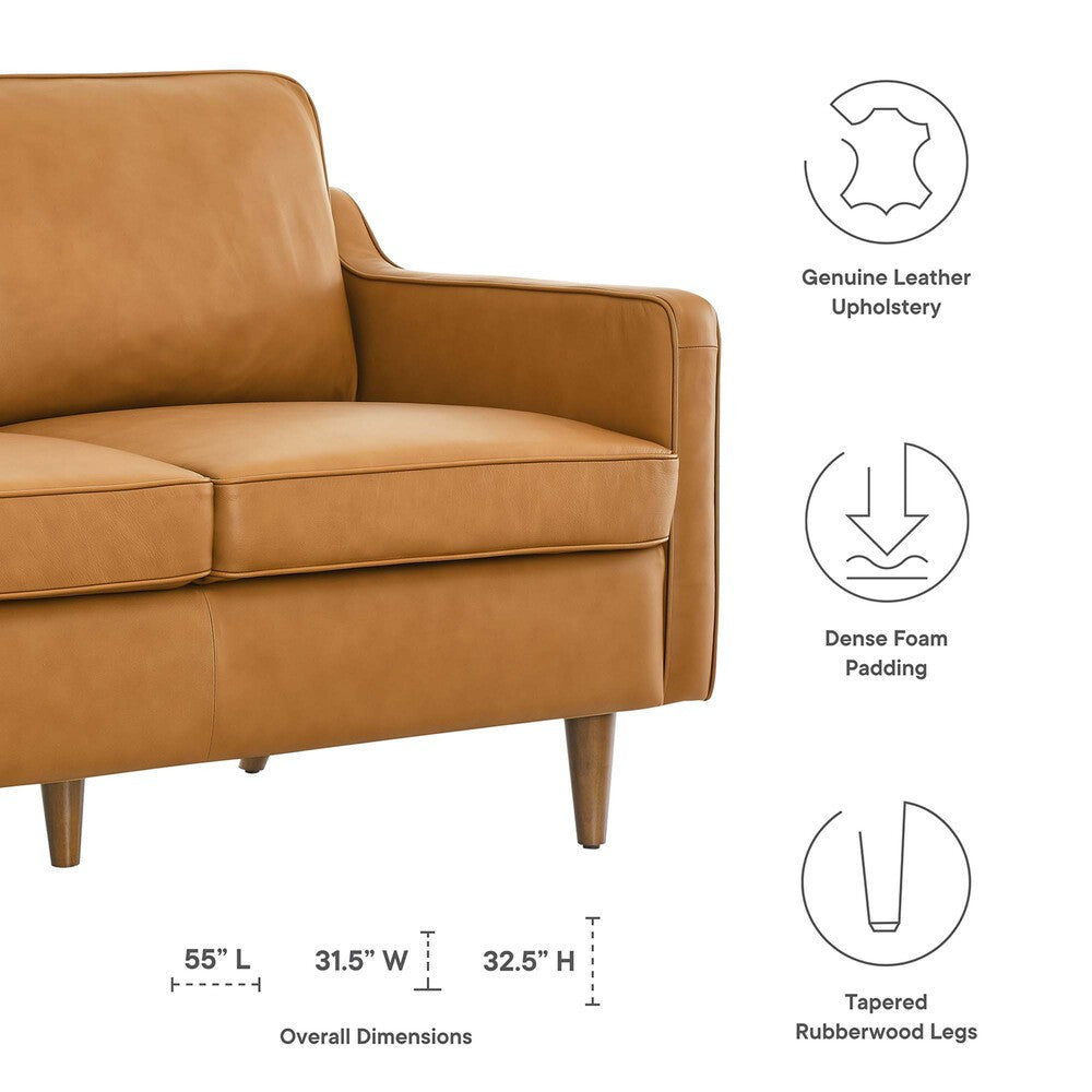 EEI-5554 Impart Genuine Leather Loveseat by Modway