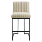 Modway Indulge Channel Tufted Fabric Counter Stool by Modway-EEI-4653-BEI