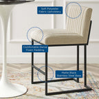 Modway Indulge Channel Tufted Fabric Counter Stools Set of 2 by Modway-EEI-5741-BEI