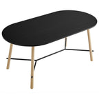 EEI-6836-BLK-OAK Infuse 71" Wood Grain Dining Table by Modway